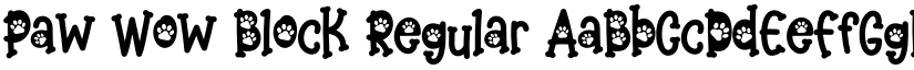 Paw Wow Block Regular font