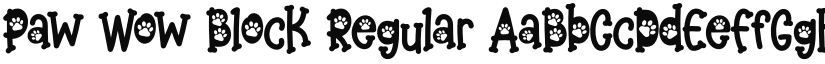 Paw Wow Block font download