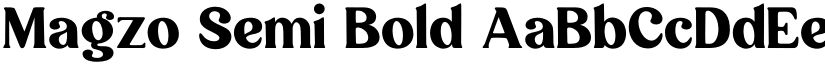 Magzo Semi Bold font