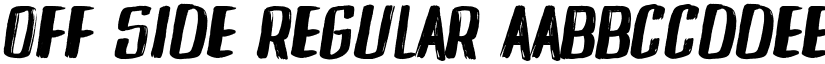 Off Side Regular font