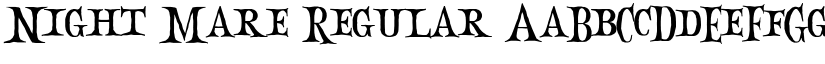 Night Mare font download