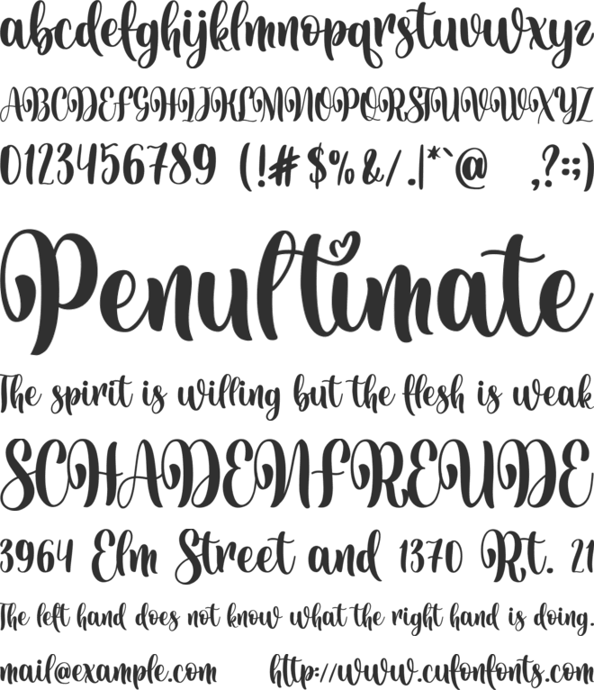Vatins Lubis font preview