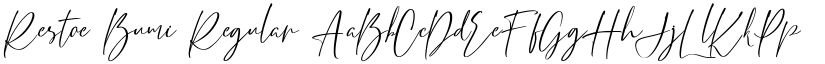 Restoe Bumi Regular font