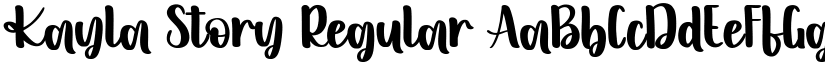 Kayla Story Regular font