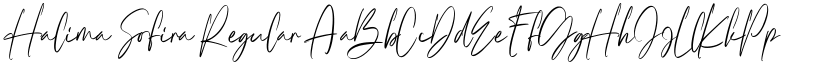 Halima Sofira Regular font