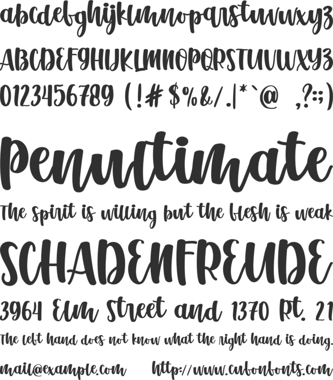 Love Sparks font preview