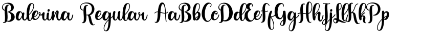 Balerina Regular font