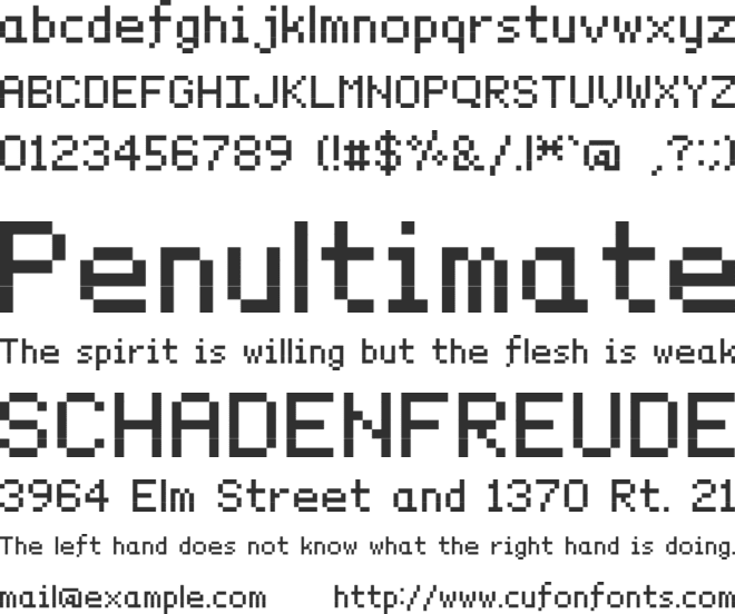 GraphicPixel font preview
