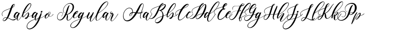 Labajo Regular font