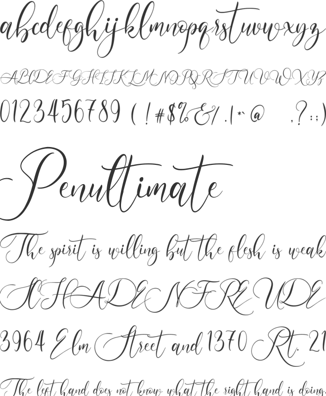 Wellstone font preview