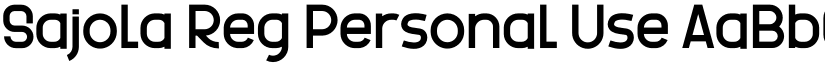 Sajola Reg Personal Use font