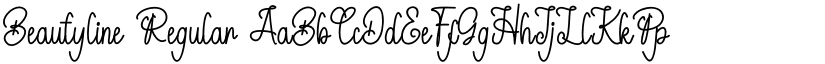 Beautyline Regular font