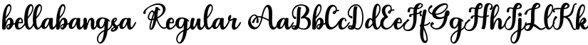 bellabangsa Regular font
