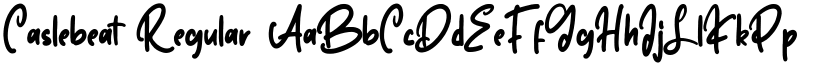 Caslebeat Regular font