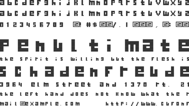 Begginner font preview