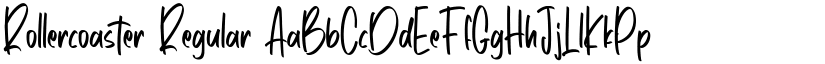 Rollercoaster Regular font
