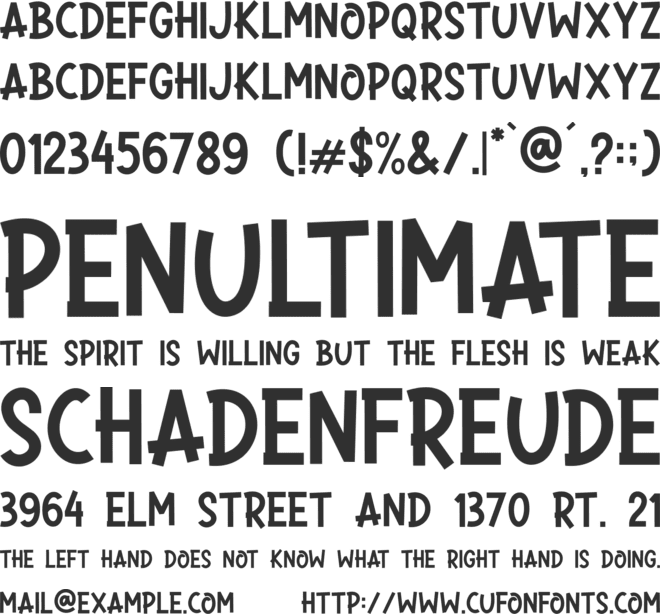 WINTER HOLIDAY font preview
