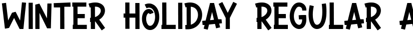 WINTER HOLIDAY Regular font
