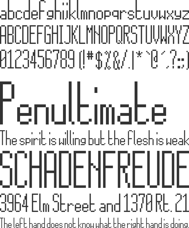 15x5 font preview