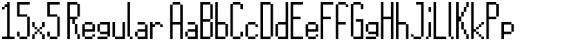 15x5 Regular font