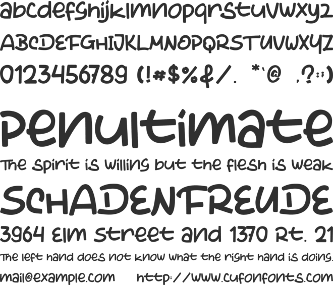 The Dinosaur font preview