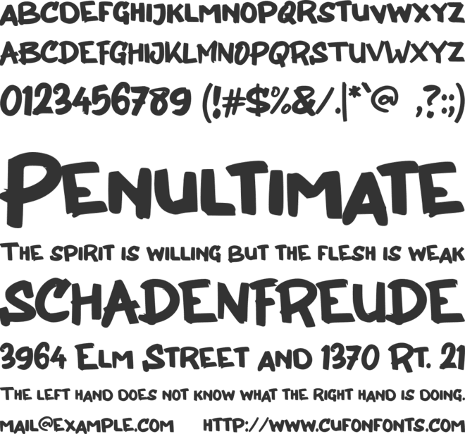 b Bertanya Saja font preview