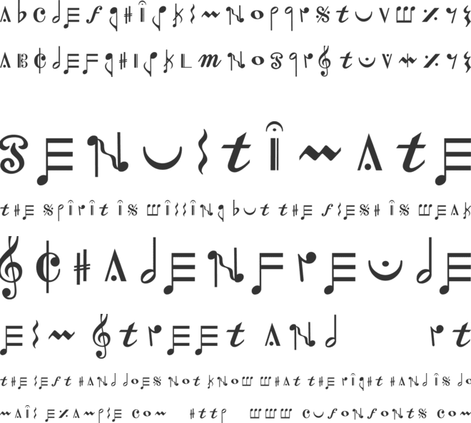 Tchaikovsky font preview