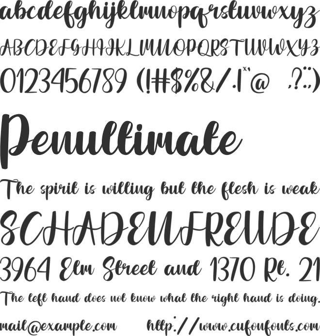 Always Grateful font preview