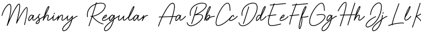 Mashiny Regular font