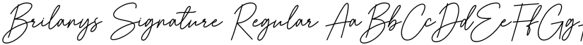 Brilanys Signature Regular font