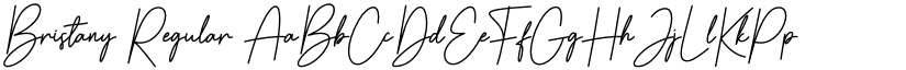 Bristany Regular font