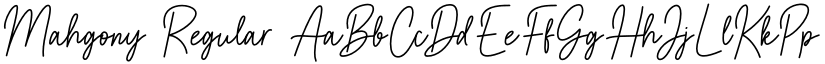 Mahgony Regular font