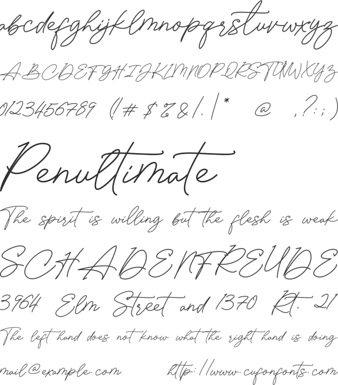 Lovely Love font preview