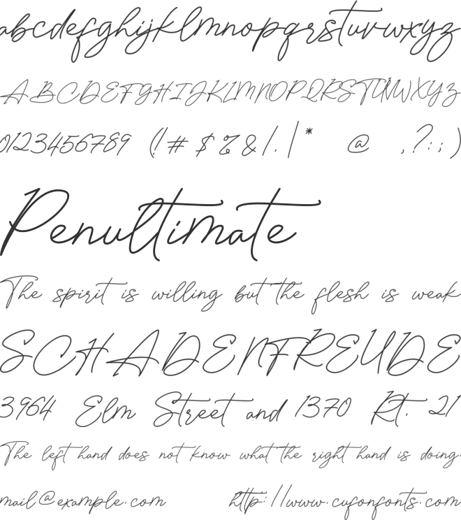 Lovely Love font preview