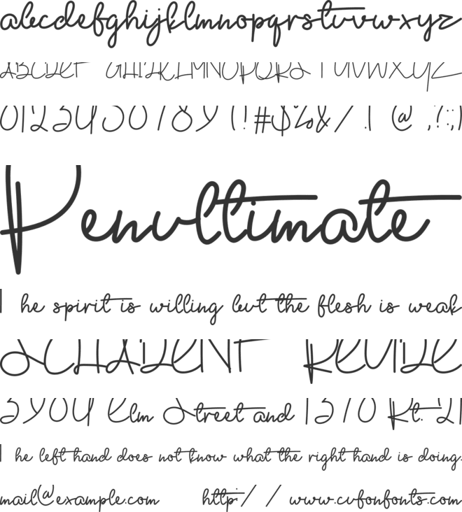 Pretty Lolllitta font preview