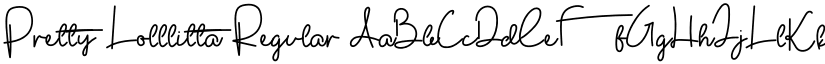 Pretty Lolllitta Regular font
