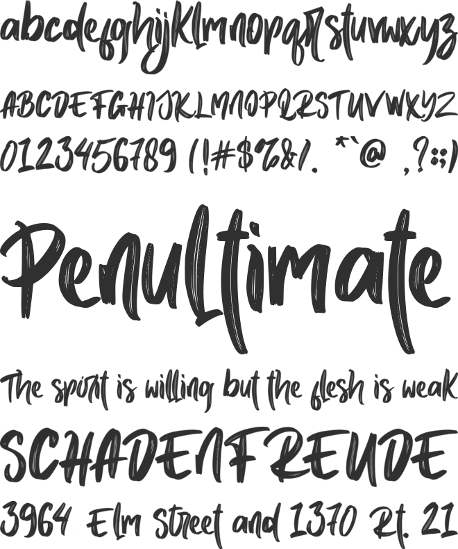 Black Spartan - personal use font preview