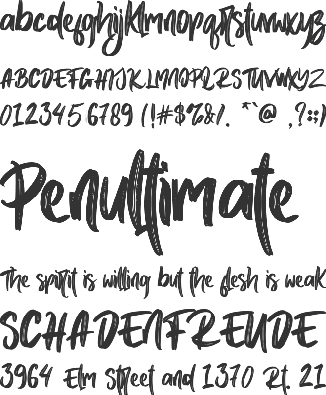 Black Spartan - personal use font preview