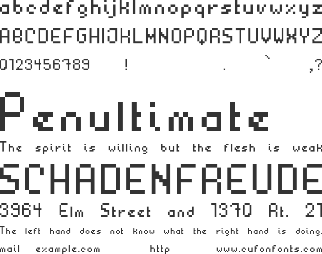 Plastica font preview