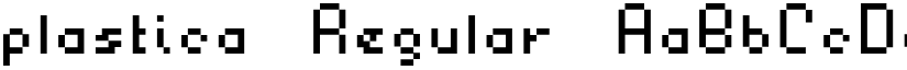 plastica Regular font