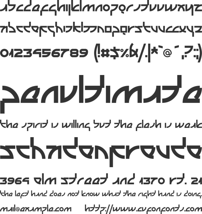 Latikana font preview