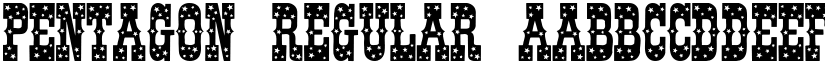 Pentagon Regular font