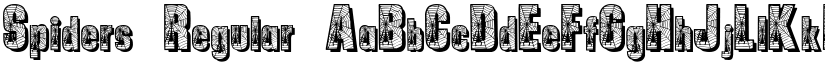 Spiders Regular font