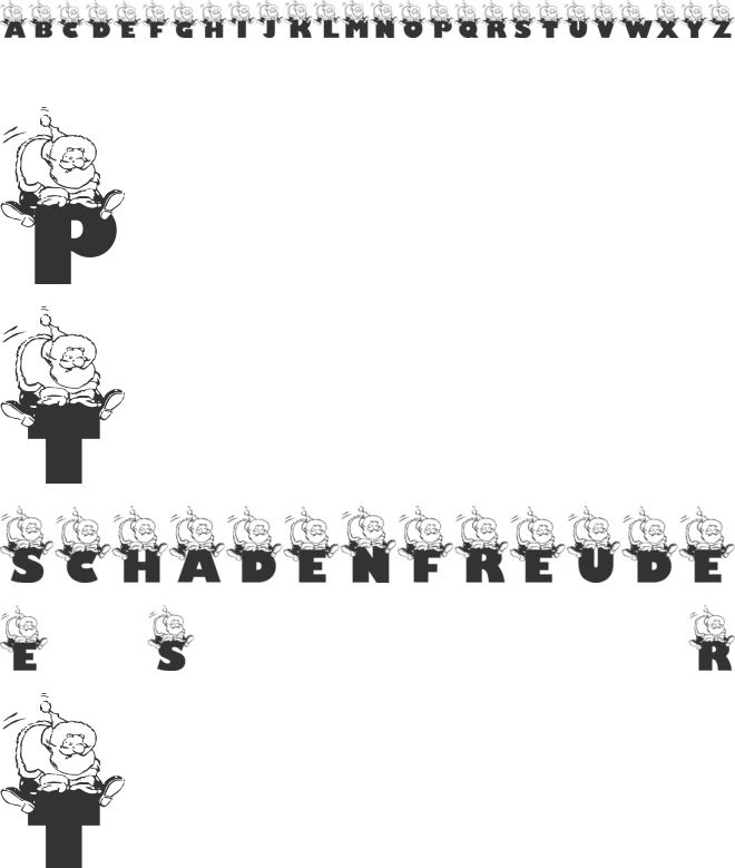 Jolly Santa font preview