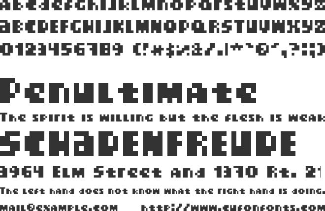 Crackers font preview