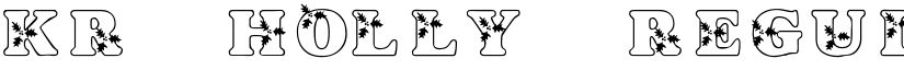 KR Holly Regular font