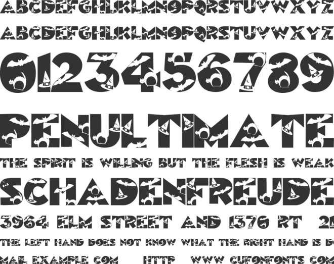 HalloweenKiddyFont font preview