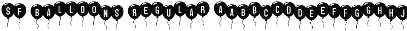 SF Balloons Regular font