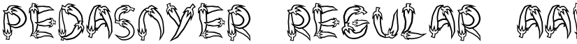 PEDASNYER Regular font