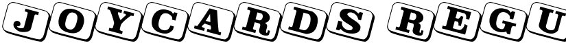 JoyCards Regular font